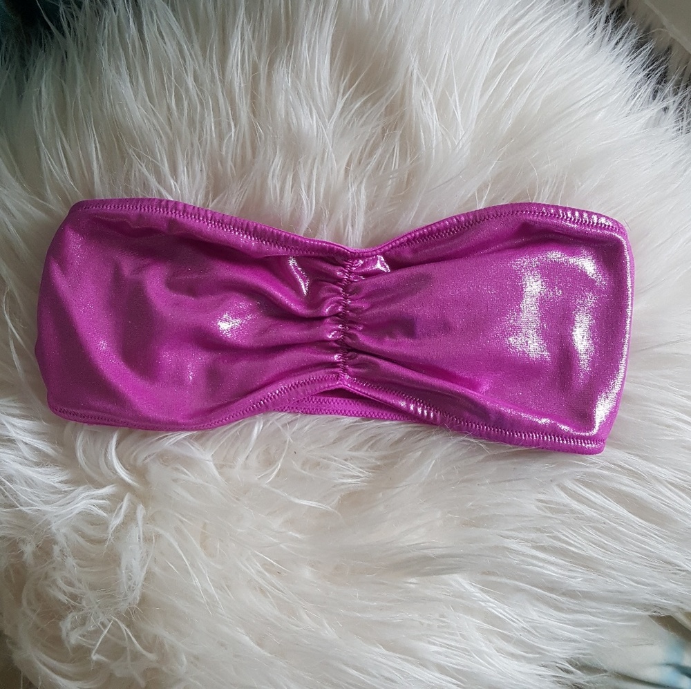 PINK Metallic Bandeau